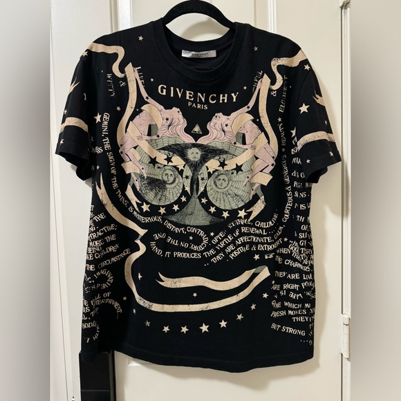 Givenchy Black Astrology Logo T-shirt - Picture 3 of 7